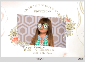 Gyermek születésnapi selfie minta lufikkal és konfettivel