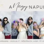Prémium selfie gép használata esküvőn Vásárosnaményban a Hunor Hotelben