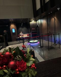 360 Selfie Gép ünnepi fények és díszek között