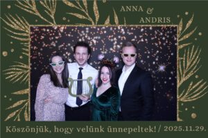 Karácsonyi esküvői fotókeret