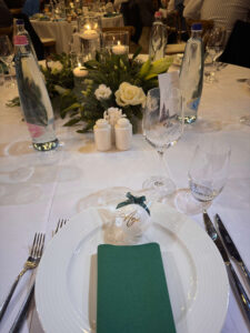 Karácsonyi esküvői dekoráció