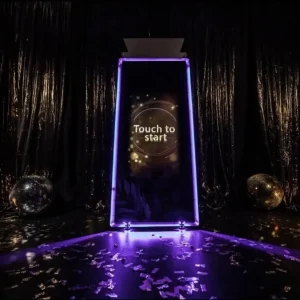 Selfie Mirror Premium – érintőképernyős tükör selfie gép bérlés esküvőre és céges rendezvényre